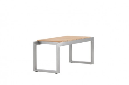 Zenia bänk 100x38x40 cm mörkgrå/natur Venture Home