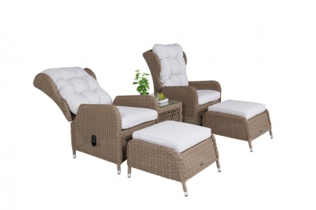 Washington loungeset recliner natur Venture Home
