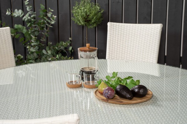 Volta & Anna matgrupp 1 bord + 6 stolar vit Venture Home