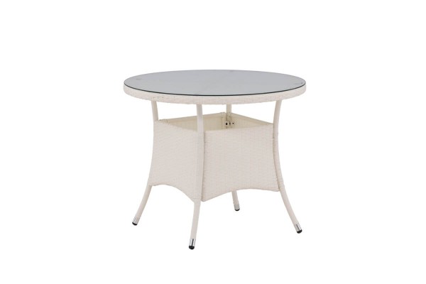 Volta matbord Ø90 cm vit Venture Home