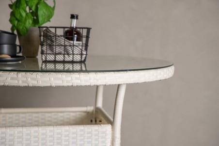 Volta matbord Ø90 cm vit Venture Home