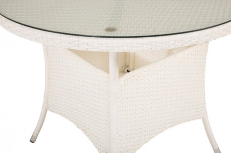 Volta matbord Ø90 cm vit Venture Home