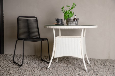 Volta matbord Ø90 cm vit Venture Home