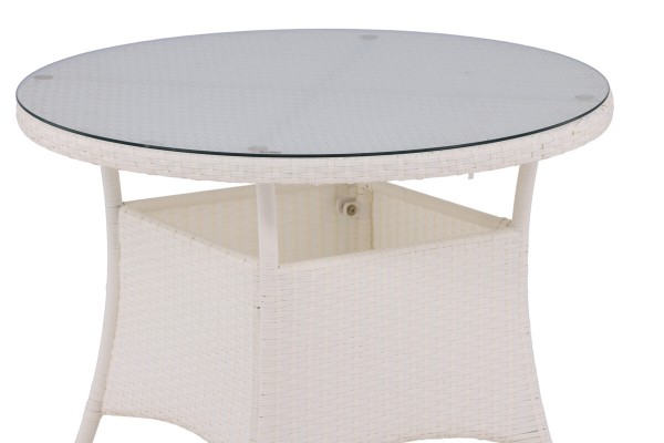 Volta matbord Ø90 cm vit Venture Home