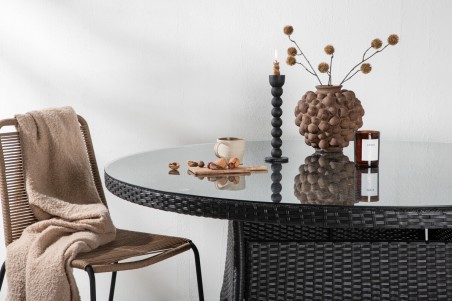 Volta matbord Ø150 cm svart Venture Home