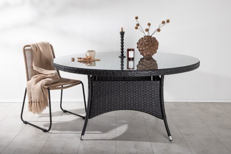 Volta matbord Ø150 cm svart Venture Home