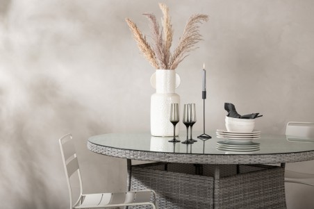 Volta matbord Ø150 cm grå Venture Home