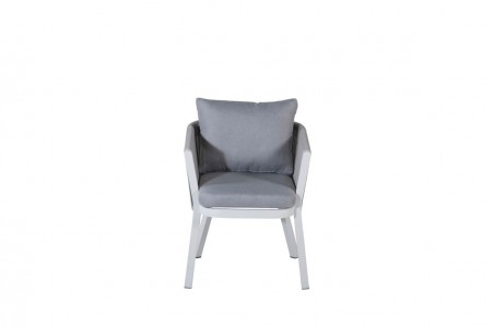 Virya matstol 2-pack vit/grå Venture Home