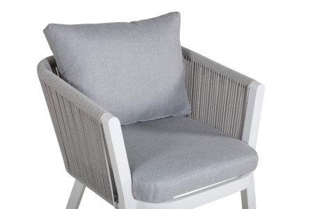 Virya matstol 2-pack vit/grå Venture Home