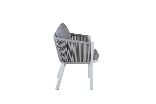 Virya matstol 2-pack vit/grå Venture Home