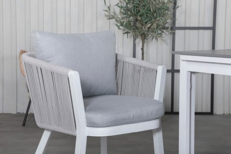 Virya matstol 2-pack vit/grå Venture Home