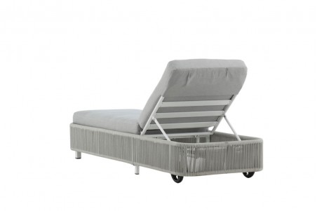 Virya solsäng grå/vit Venture Home