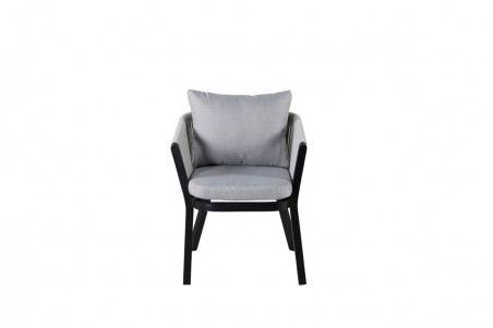 Virya matstol 2-pack svart/grå Venture Home