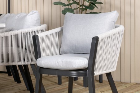 Virya matstol 2-pack svart/grå Venture Home
