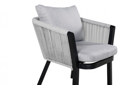 Virya matstol 2-pack svart/grå Venture Home
