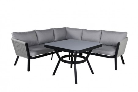 Virya hörngrupp svart/grå Venture Home
