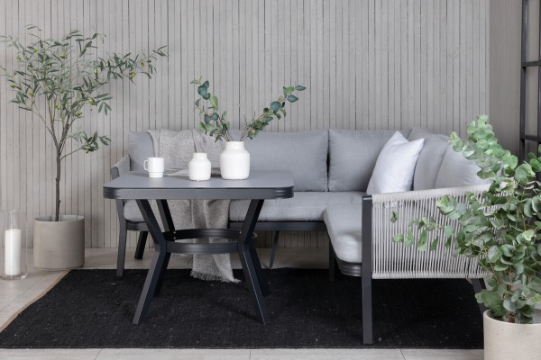 Virya hörngrupp svart/grå Venture Home
