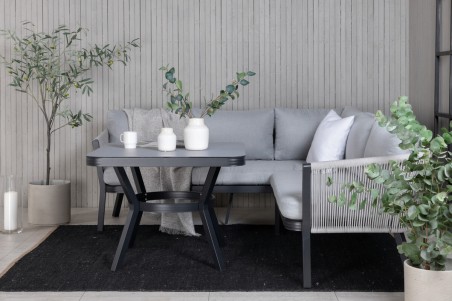 Virya hörngrupp svart/grå Venture Home