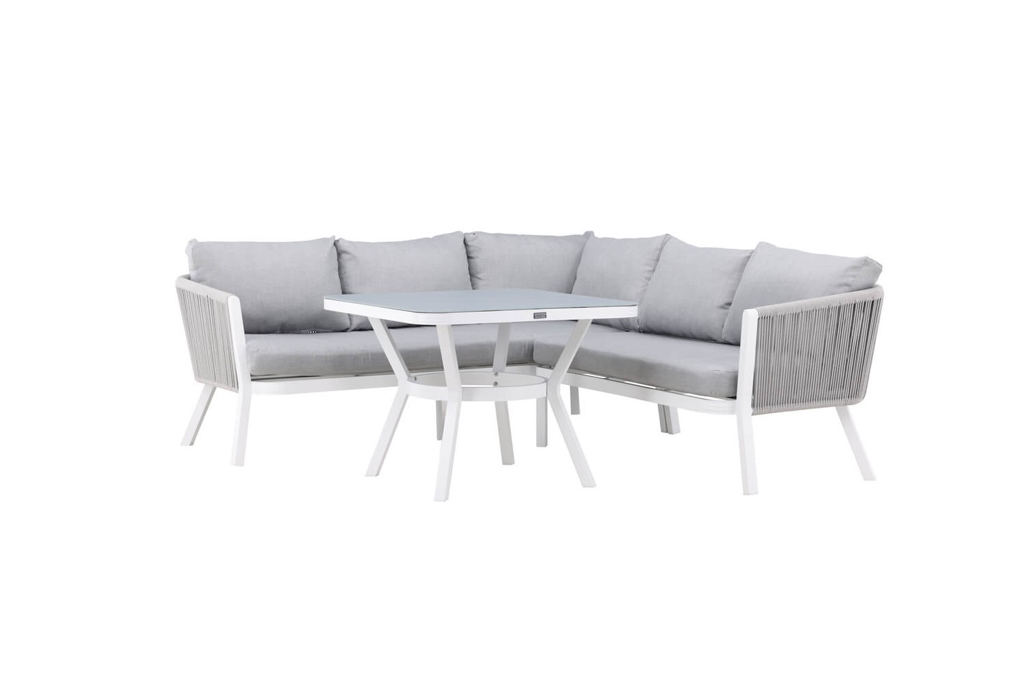 Virya hörngrupp vit/grå Venture Home