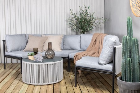 Virya hörngrupp grå Venture Home