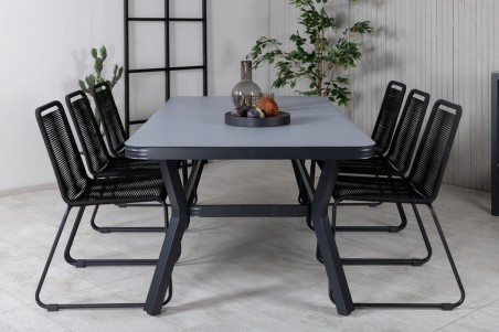 Virya matbord 200x100x74 cm svart Venture Home