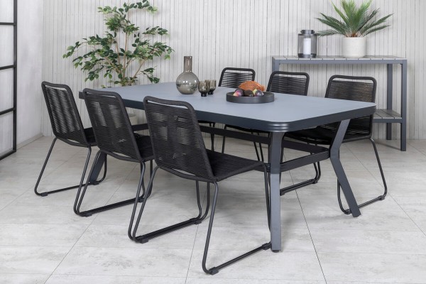 Virya matbord 200x100x74 cm svart Venture Home