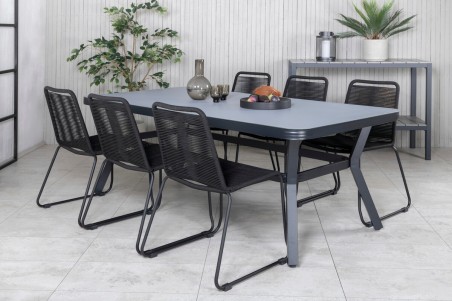 Virya matbord 200x100x74 cm svart Venture Home