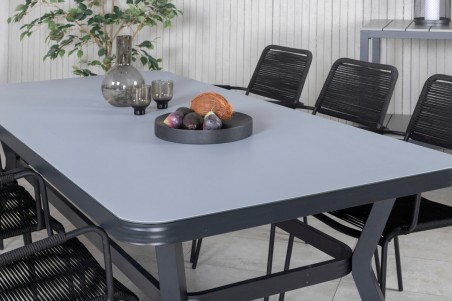 Virya matbord 200x100x74 cm svart Venture Home