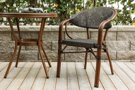 Vila caféstol 2-pack brun/svart Venture Home