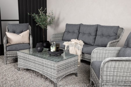Vikelund soffgrupp grå Venture Home