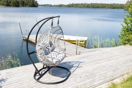 Viga hängstol svart/grå Venture Home