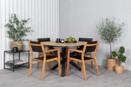 Venice matstol 2-pack natur Venture Home