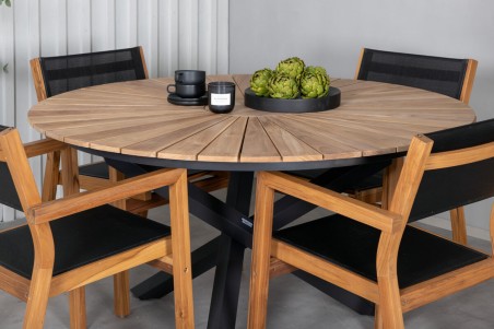 Venice matstol 2-pack natur Venture Home