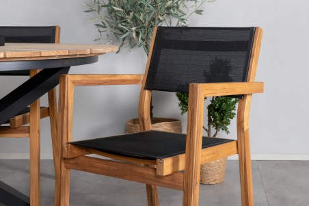 Venice matstol 2-pack natur Venture Home