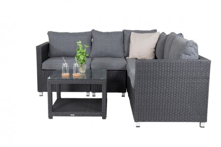 Vamos hörngrupp svart/grå Venture Home
