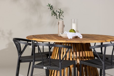 Tucumán & Stina matgrupp natur/svart Venture Home