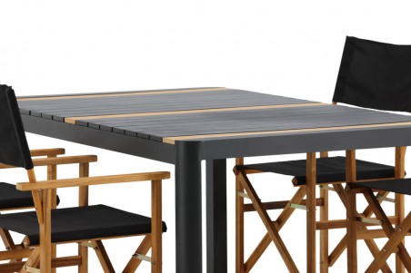 Togo & Marion matgrupp svart/natur Venture Home