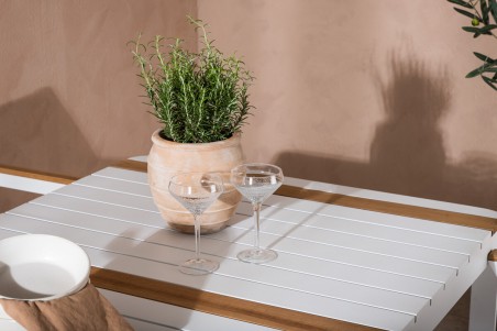Togo & Mexico matgrupp 1 bord + 4 stolar vit Venture Home