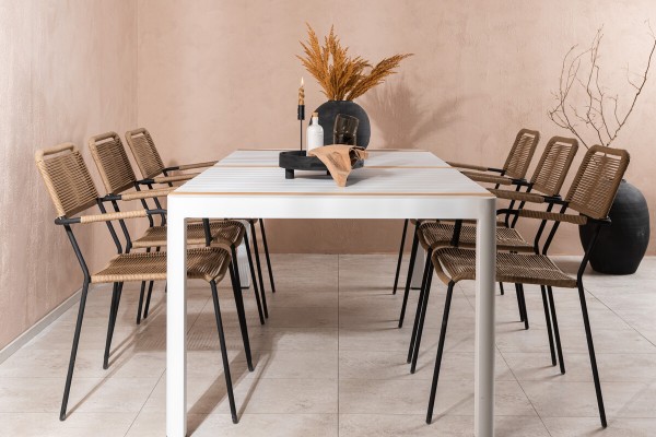 Togo & Lindos matgrupp vit/brun Venture Home