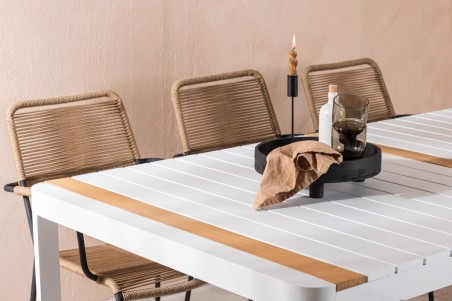 Togo & Lindos matgrupp vit/brun Venture Home