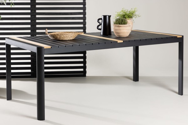 Togo matbord 200x100x75 cm svart Venture Home