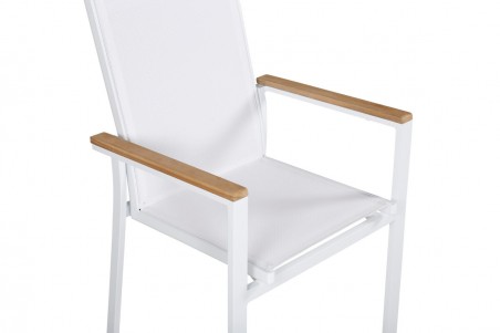 Texas matstol 2-pack vit Venture Home