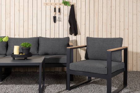 Texas hörngrupp svart/grå Venture Home