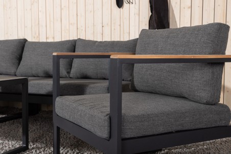 Texas hörngrupp svart/grå Venture Home
