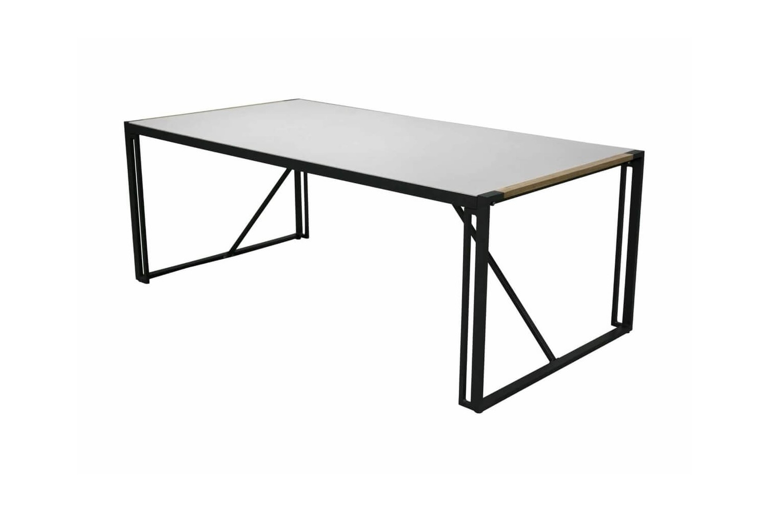 Texas matbord 200x100x75 cm svart/grå Venture Home