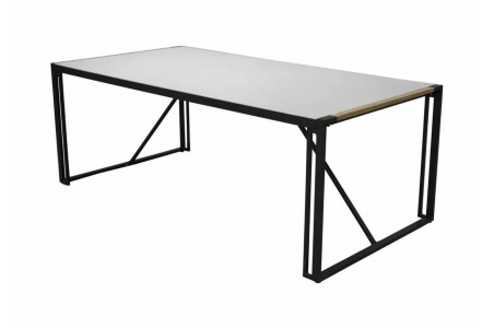 Texas matbord 200x100x75 cm svart/grå Venture Home