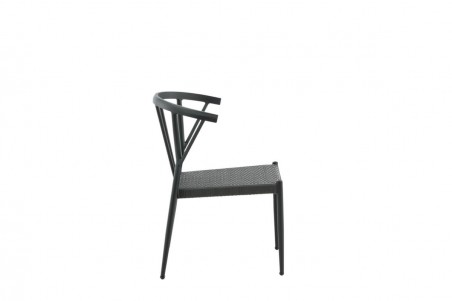 Stina matstol 6-pack svart Venture Home