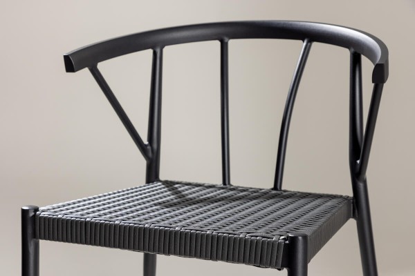 Stina matstol 6-pack svart Venture Home