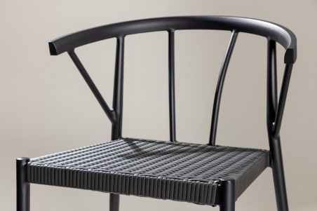 Stina matstol 6-pack svart Venture Home