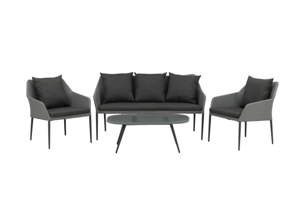 Spoga soffgrupp grå/svart Venture Home